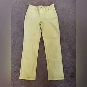 NZ Denim Women’s Yellow Straight-Leg Pants